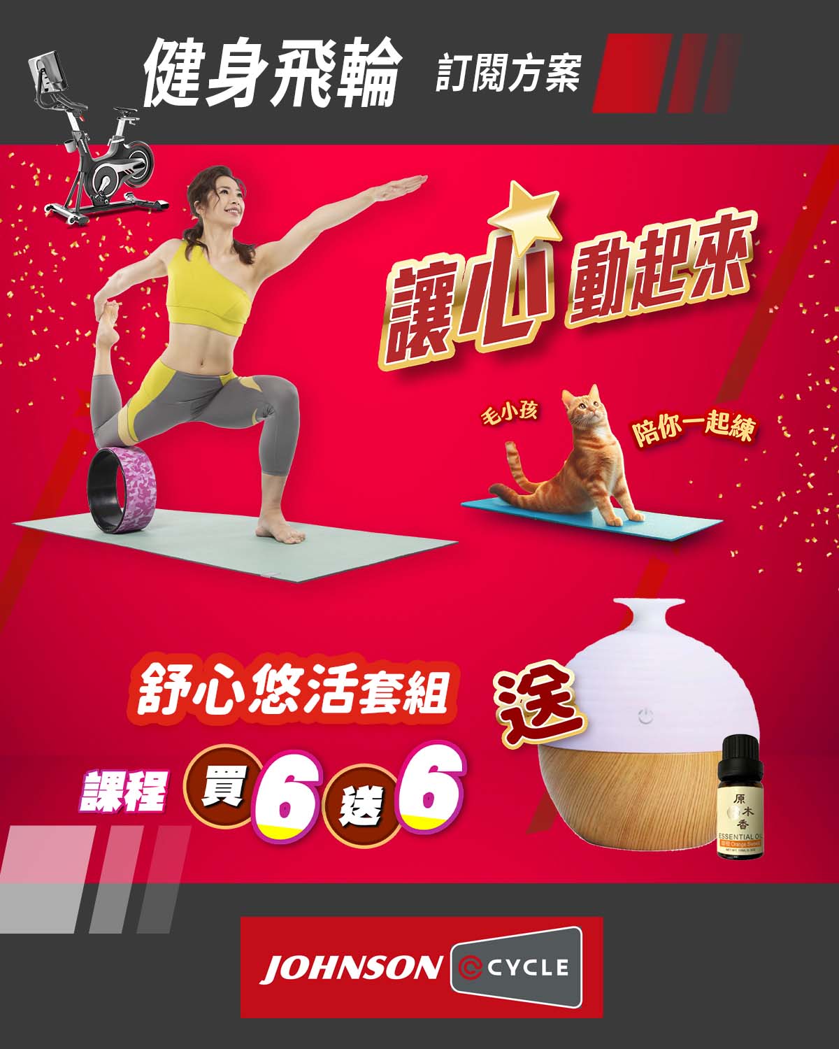 JOHNSON@MIRROR．JOHNSON@CYCLE|喬山新概念居家健身